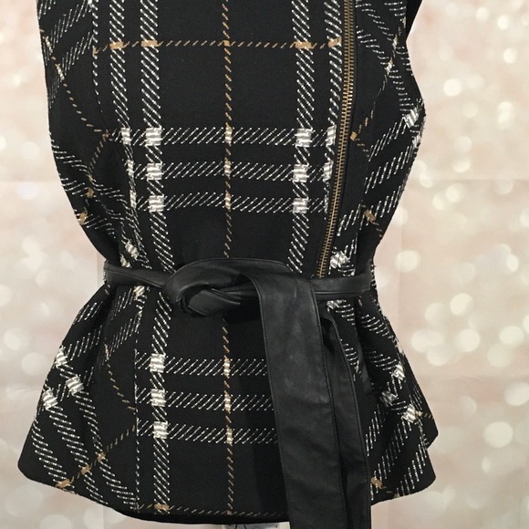 CaBi Grid Plaid Zip Up Vest - Picture 3 of 9